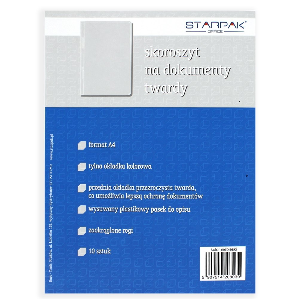 Aktenbuch aus Hart-PVC für Dokumente im A4-Format, BLAU STARPAK 151420